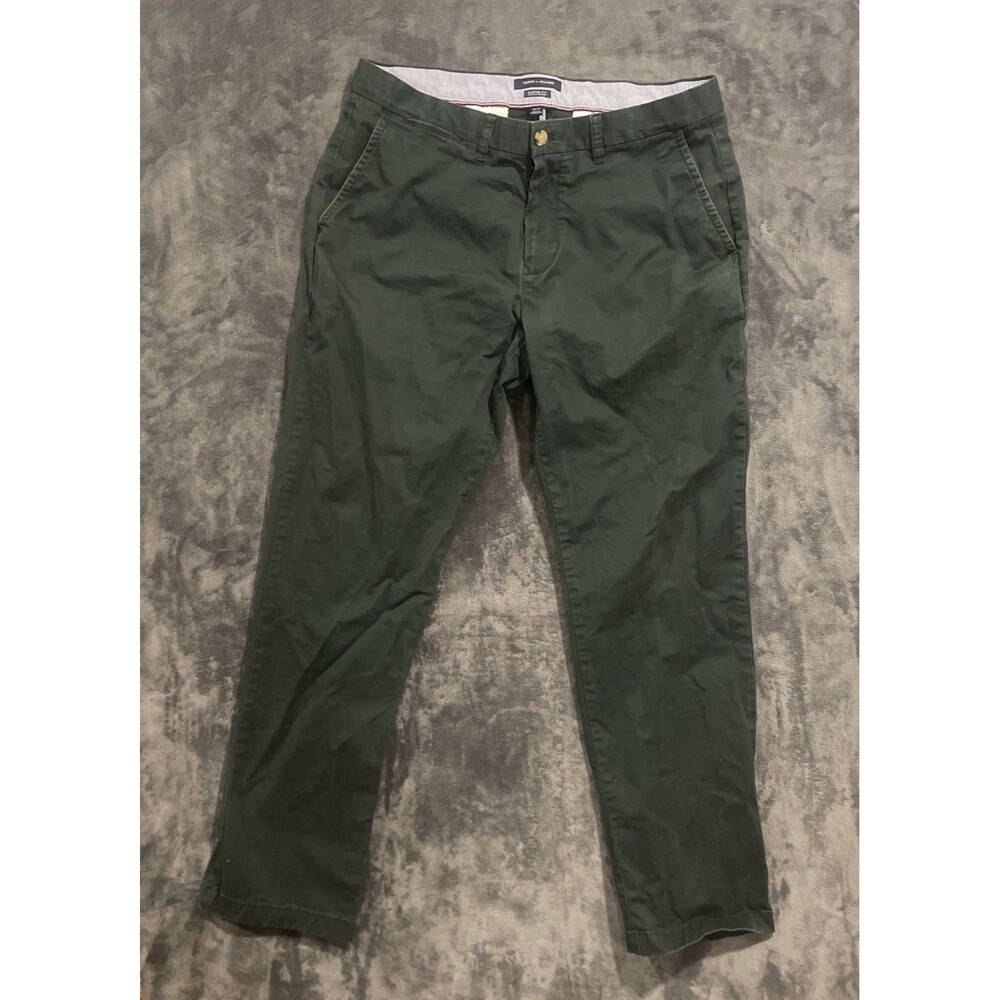 Tommy Hilfiger Custom Fit Coupe Sur Mesure Pants Men’s Size 36 x 32 Army Green